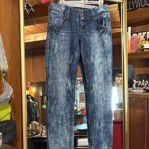 Almost Famous Distressed Blue Jeans